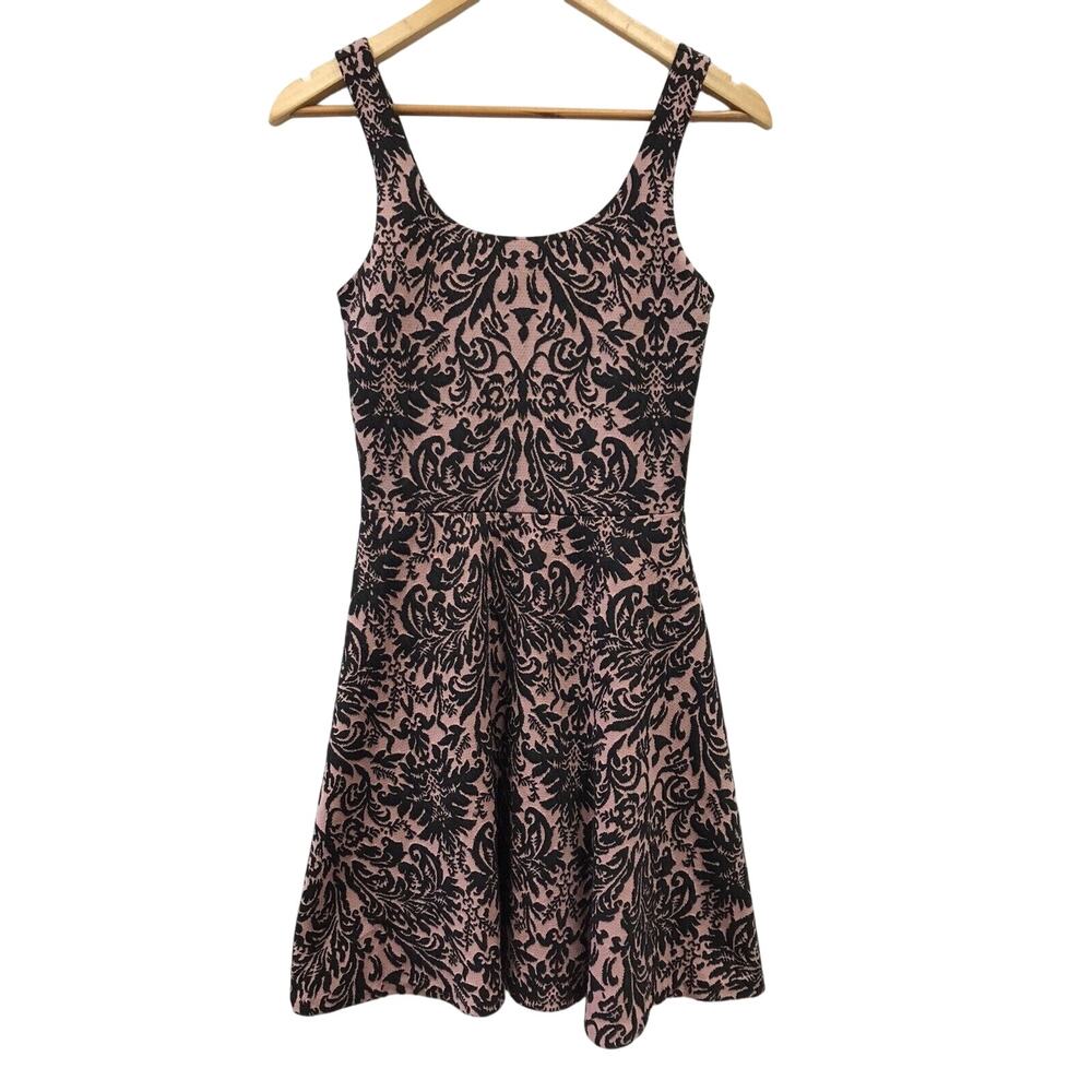 Bar III Dress Womens Medium Black Pink